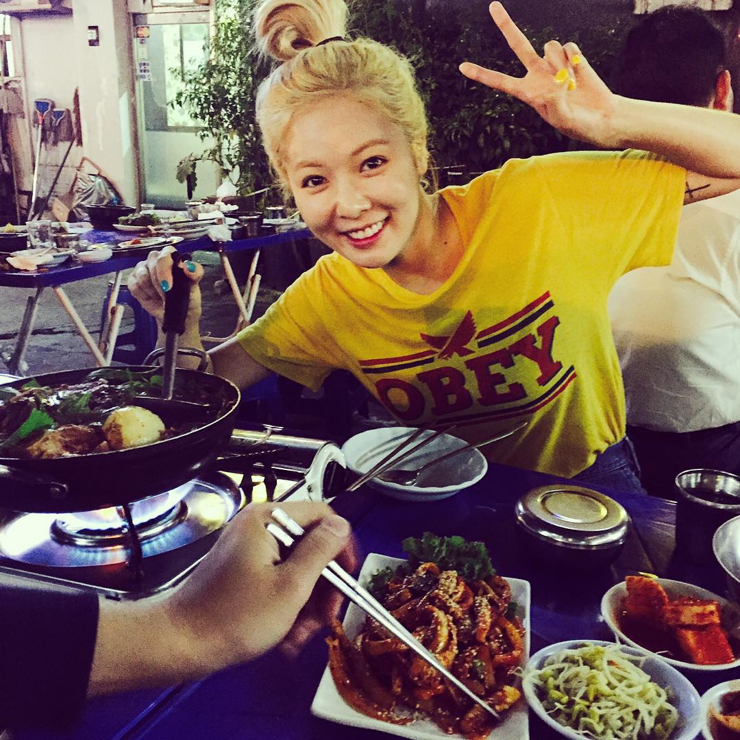 4Minute Hyuna Korean grilled eels